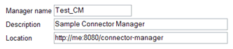Registering a new connector manager